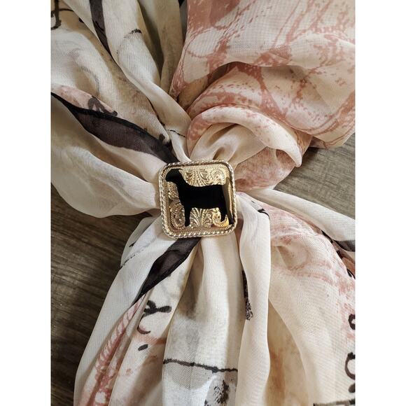 SLIDE Scarf Wild Rag Scarves Slide Western Cowgirl custom show goat ffa 4h gift - Picture 2 of 6